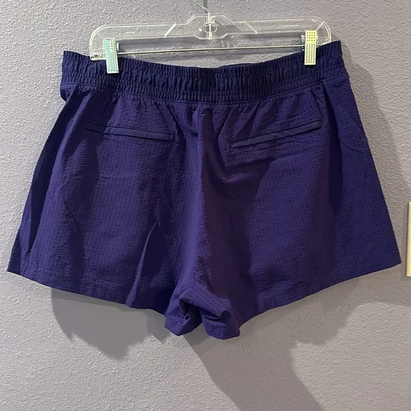 Athleta Textured Brooklyn Shorts, Purple, Size 14 - Picture 2 of 5